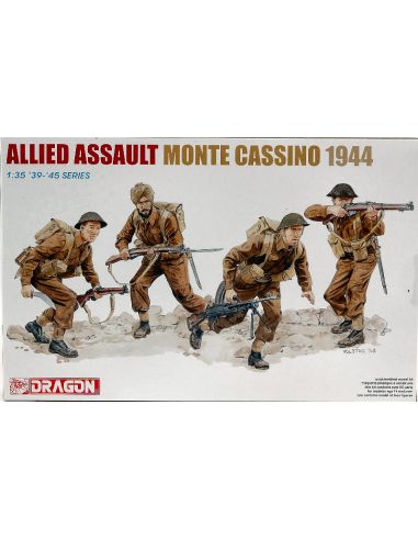 DRAGON D6515 ALLIED ASSULT MONTECASSINO 1944  KIT 1:35 Modellino