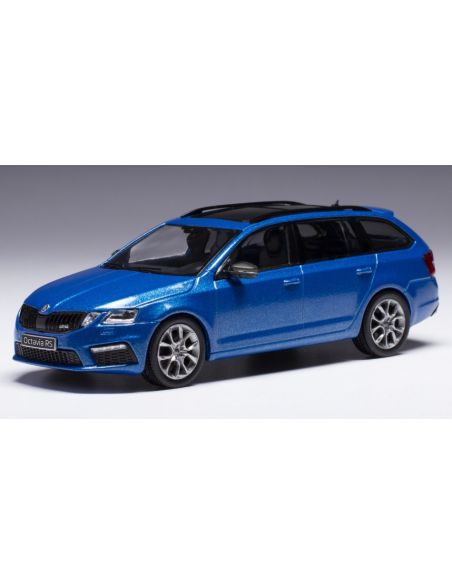 IXO MODEL CLC518 SKODA OCTAVIA RS (III) 2014 MET.BLUE 1:43 Modellino