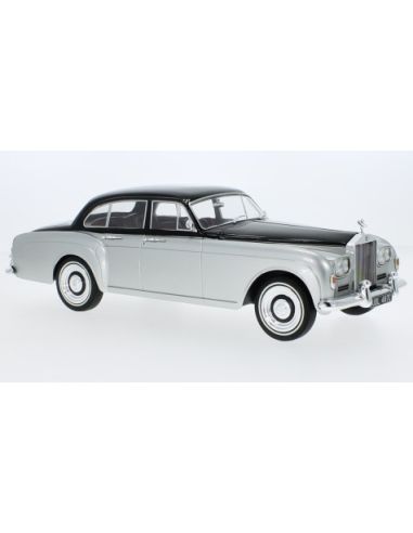 MODELCARGROUP MCG18128 ROLLS ROYCE SILVER CLOUD III FLYING TRACK H.J.MULL.1965 SILVER/BLACK1:18 Modellino