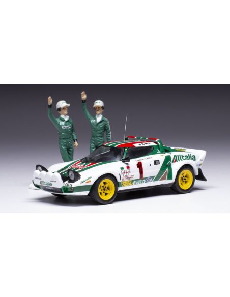 IXO MODEL SPRM001-77 LANCIA STRATOS HF N.1 WINN.RALLY MONTE C.1977 W/FIG.MUNARI/MAIGA 1:43 Modellino