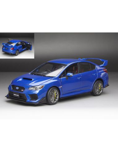 SUNSTAR SS5555 SUBARU WRX CHALLENGE PACKAGE 2018 LAPIS BLUE PEARL 1:18 Modellino