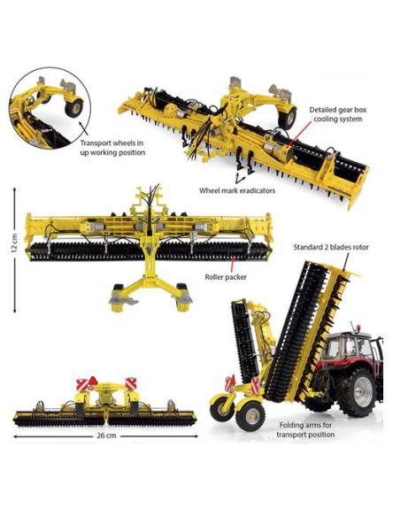 UNIVERSAL HOBBIES UH6394 ERPICE ROTANTE BEDNAR KN 8000 Q PROFI ESTENSIBILE 1:32 Modellino