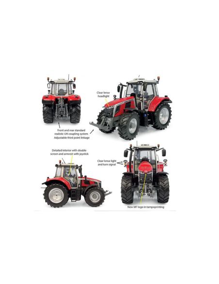 UNIVERSAL HOBBIES UH6459 TRATTORE MASSEY FERGUSON 6S.180 2023 1:32 Modellino