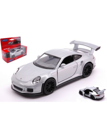 WELLY WE43746WS PORSCHE 911 GT3 RS SILVER cm11 Modellino