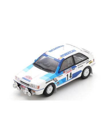 SPARK MODEL S6230 MAZDA 323 N.14 RALLY MONTE CARLO 1986 I.CARLSSON-J.O.BOHLIN 1:43 Modellino