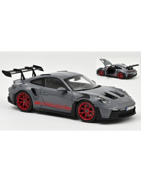 NOREV NV187350 PORSCHE 911 GT3 RS 2022 ARCTIC GREY & PYRO RED 1:18 Modellino