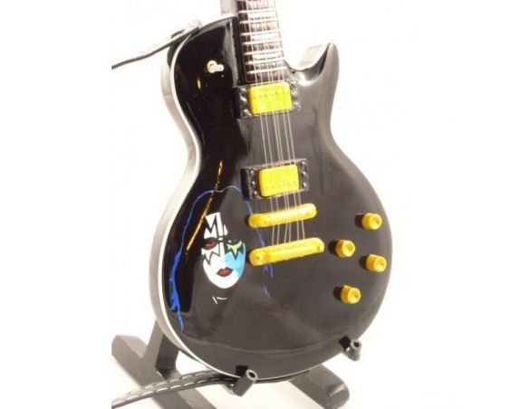 Music Legend 20079 GIBSON LES PAUL BLACK ACE FREHLEY KI Modellino