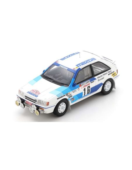 SPARK MODEL S6231 MAZDA 323 N.16 RALLY MONTE CARLO 1986 A.WARMBOLD-BICHE 1:43 Modellino