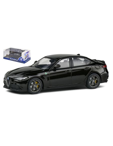 SOLIDO SL4313107 ALFA ROMEO GIULIA QUADRIFOGLIO 2019 BLACK 1:43 Modellino