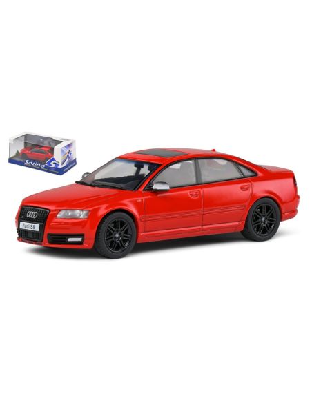 SOLIDO SL4313304 AUDI S8 D3 2010 RED W/BLACK LINE 1:43 Modellino