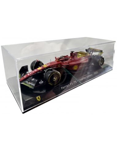 BBURAGO BU26806L FERRARI F1-75 N.16 C.LECLERC MONZA 2022 75th ANNIV.W/HARD CASE 1:24 Modellino