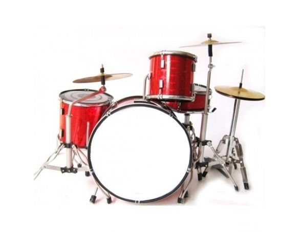 Music Legend 20121 BATTERIA NO BRAND RED CUSTOM Modellino