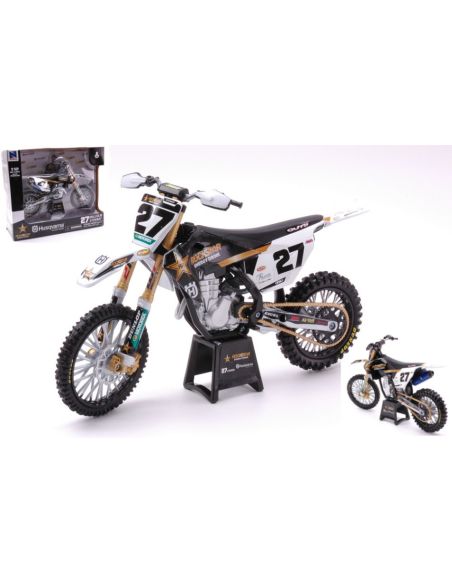 NEW RAY NY58403 HUSQVARNA FC450 N.27 MALCOLM STEWART 1:12 Modellino