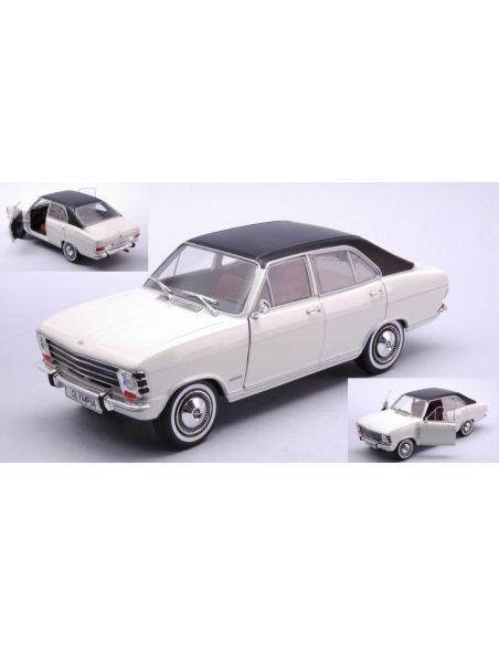 WHITEBOX WB124200 OPEL OLYMPIA A 1967 WHITE/MATT BLACK 1:24 Modellino