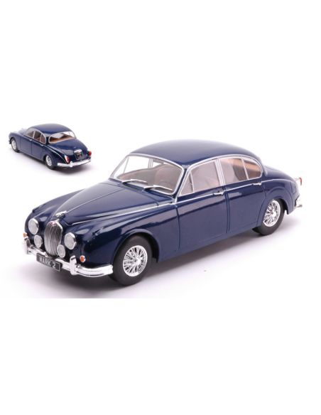 WHITEBOX WB124201 JAGUAR MK II 1960 DARK BLUE 1:24 Modellino