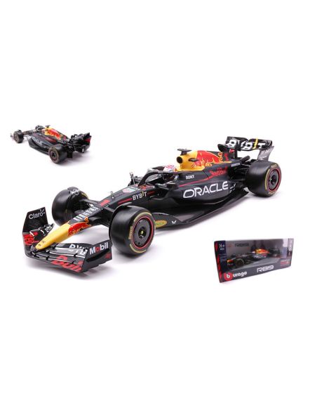 BBURAGO BU18003V RED BULL RB19 N.1 WINNER QATAR GP 2023 MAX VERSTAPPEN 1:18 Modellino