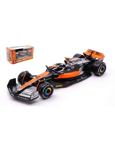 BBURAGO BU38087N MC LAREN MCL60 N.4 2023 LANDO NORRIS 1:43 Modellino