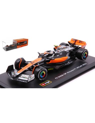 BBURAGO BU38088N MC LAREN MCL60 N.4 2023 LANDO NORRIS SIGNATURE 1:43 Modellino