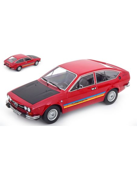 KK SCALE KKDC181093 ALFA ROMEO GTV 2000 TURBODELTA 1979 RED/FLATBLACK 1:18 Modellino