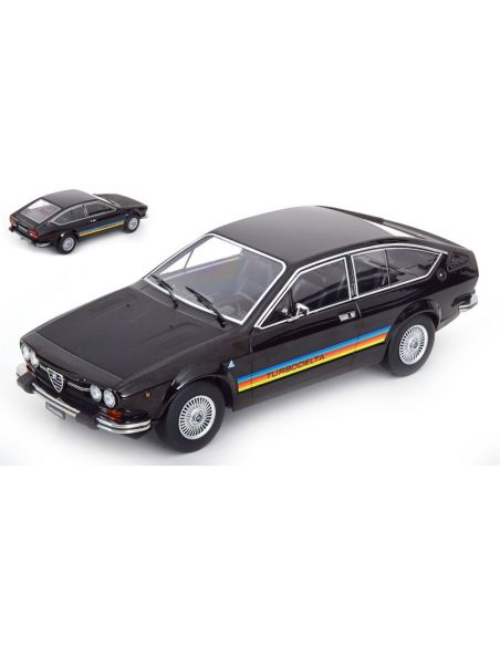 KK SCALE KKDC181094 ALFA ROMEO GTV 2000 TURBODELTA 1979 BLACK/FLATBLACK 1:18 Modellino