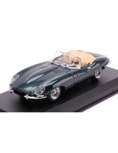 BEST MODEL BT9852 JAGUAR E TYPE SPYDER 1962 DARK GREEN...