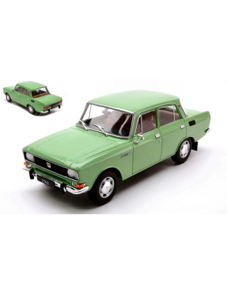 WHITEBOX WB124203 MOSKWITSCH 2140 1975 LIGHT GREEN 1:24 Modellino