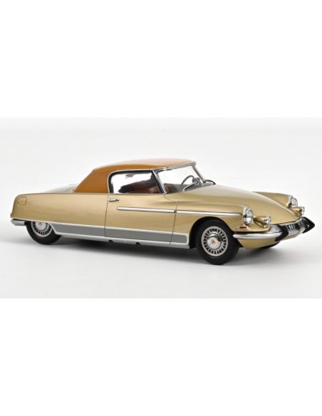 NOREV NV181741 CITROEN DS 19 LE DANDY 1964 BEIGE METALLIC & BROWN ROOF 1:18 Modellino