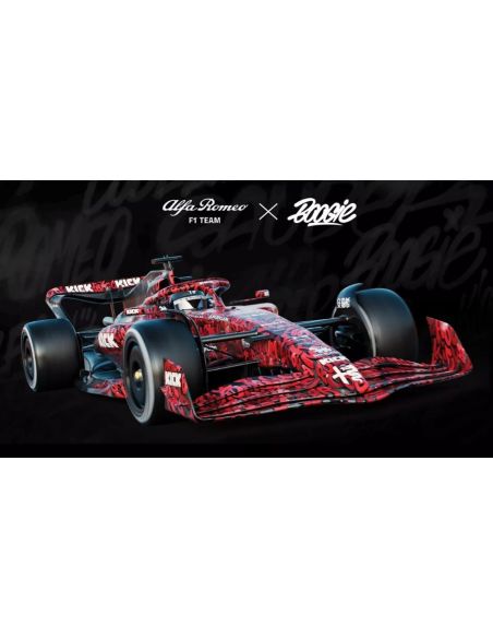 SOLIDO SL1810203 ALFA ROMEO F1 C43 TEAM X BOGGIE ART N.0 ZANDVOORT 2023 1:18 Modellino
