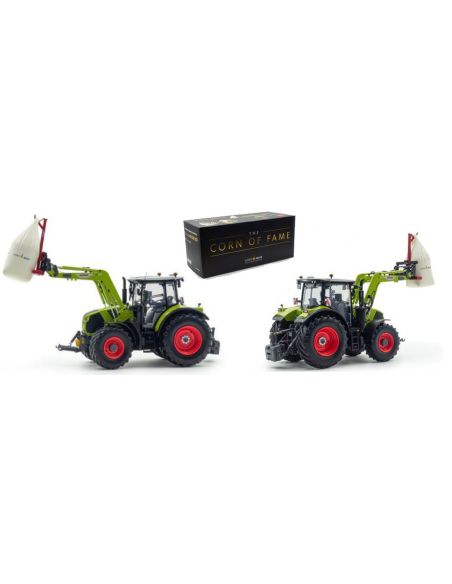 UNIVERSAL HOBBIES UH6636 CLAAS ARION 550 WITH FRONTLOADER +AGROMAIS BIGBAG 1:32 Modellino