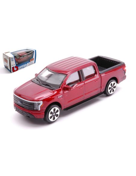 BBURAGO BU30467B FORD F-150 LIGHTNING 2022 MET.RED 1:43 Modellino