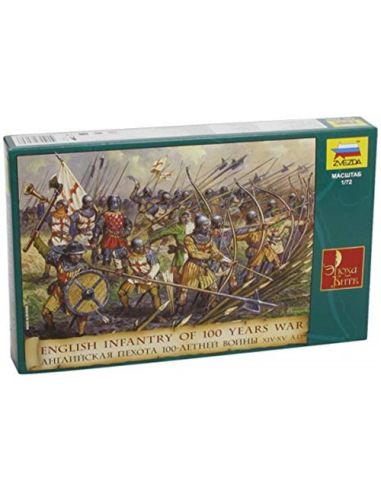 Zvezda Z8060 FANTERIA INGLESE 100 YEARS WAR 1:72 Modellino