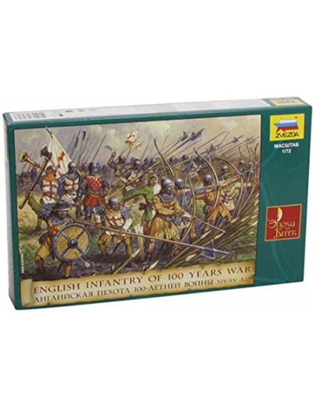 Zvezda Z8060 FANTERIA INGLESE 100 YEARS WAR 1:72 Modellino