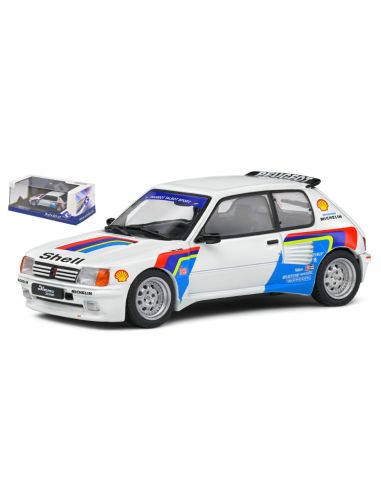 SOLIDO SL4310805 PEUGEOT 205 GTi DIMMA RALLY TRIBUTE 1992 WHITE 1:43 Modellino