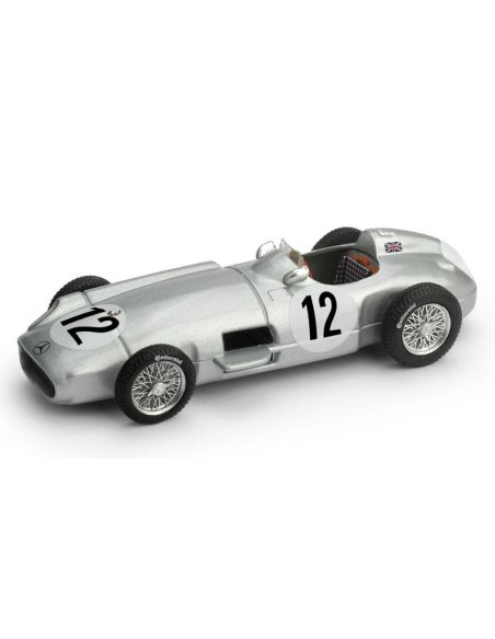 BRUMM BM0072C MERCEDES W196 WINNER GR.BRITAIN GP 1955 STIRLING MOSS 1:43 Modellino