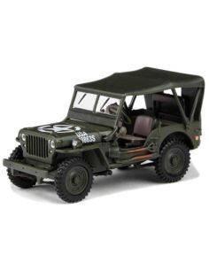 CARARAMA CA91850 JEEP WILLY'S 4X4 SOFT TOP GREEN 1:43...