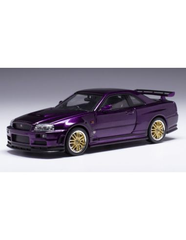 IXO MODEL CLC526 NISSAN SKYLINE GT-R R34 2002 MET.VIOLET 1:43 Modellino