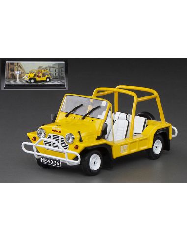 VITESSE VE21154 AUSTIN MINI MOKE 1968 YELLOW W/2 FIGURES 1:43 Modellino