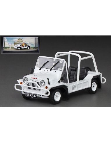 VITESSE VE21155 AUSTIN MINI MOKE 1968 WHITE W/2 FIGURES 1:43 Modellino