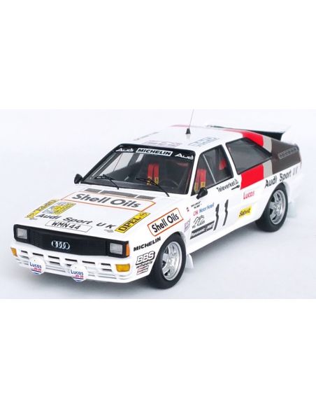 TROFEU TFRRSE25 AUDI QUATTRO SWEDEN RALLY 1985 LLEWELLIN-SHORT 1:43 Modellino