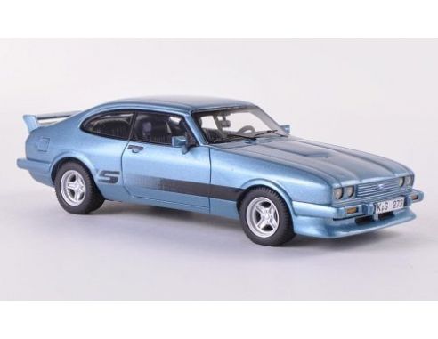 Neo Scale Models NEO43324 FORD CAPRI MK III TURBO TUNING 1981 LIGHT BLUE 1:43 Modellino