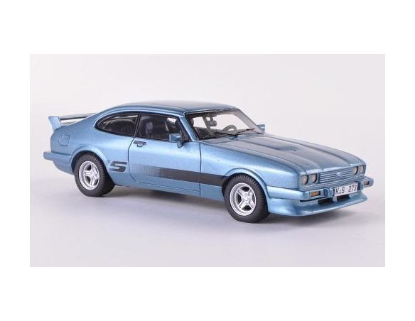 Neo Scale Models NEO43324 FORD CAPRI MK III TURBO TUNING 1981 LIGHT BLUE 1:43 Modellino