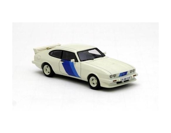 Neo Scale Models NEO43329 FORD CAPRI III TURBO1981  WHITE FORD MOTORSPORT 1:43 Modellino