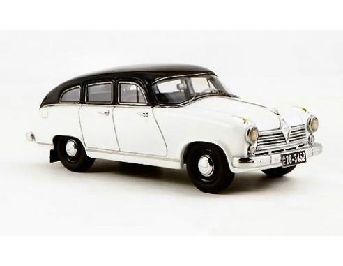 Neo Scale Models NEO43452 BORGWARD H 2400 1955 WHITE/BLACK 1:43 Modellino