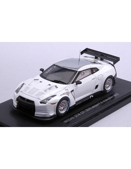 EBBRO EB44318 NISSAN GT-R GT1 VERSION FUJI SHAKE DOWN WHITE 1:43 Modellino