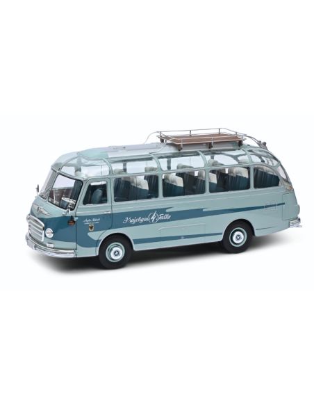 SCHUCO SH450034900 SETRA S6 AUTOBUS 1955 BLUE/LIGHT BLUE 1:18 Modellino