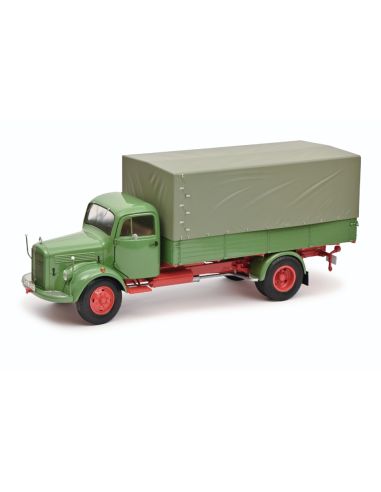 SCHUCO SH450050100 MERCEDES L3500 1950 GREEN 1:18 Modellino