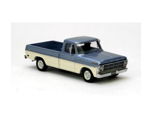 Neo Scale Models NEO44846 FORD F100 PICK UP 1968 WHITE/BLUE 1:43 Modellino