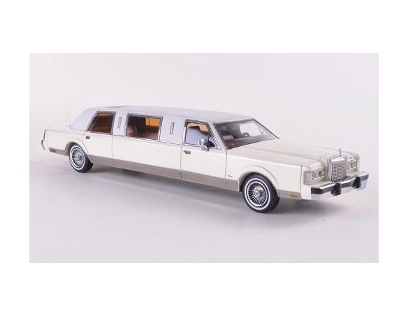 Neo Scale Models NEO45336 LINCOLN TOWN CAR FORMAL LIMOUSINE 1985 CREAM 1:43 Modellino