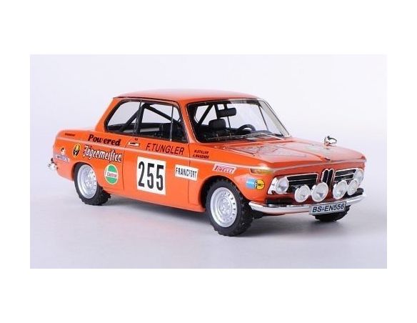 Neo Scale Models NEO45446 BMW 2002 JAGERMEISTER N.255 RETIRED MONTECARLO 1973 STILLER-WAGENER 1:43 Modellino