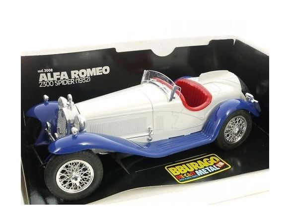 Bburago 30008BOX ALFA ROMEO 2300 SPIDER '32 1/18 Modellino